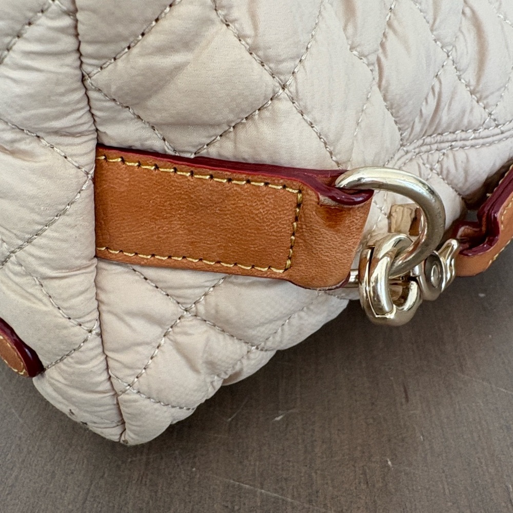 MZ Wallace Beige Quilted Satchel - Picture 11 of 12